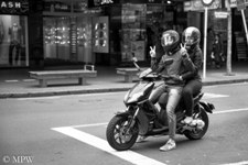 Fun getting around Auckland city on the scooter